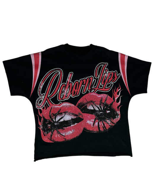 Reborn Lips Cropped Tee